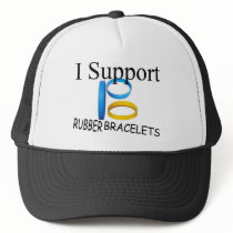 I Support Rubber Bracelets hats