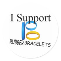 I Support Rubber Bracelets stickers by lookcrazy I Support Rubber Bracelets stickers