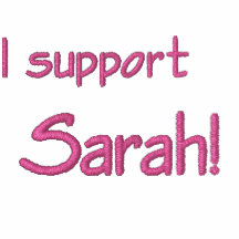 I Support Sarah! Embroidered Ladies Long Sleeve T