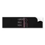 I support single moms bumper stickers