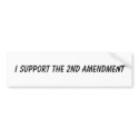 I Support The 2nd Amendment bumper stickers