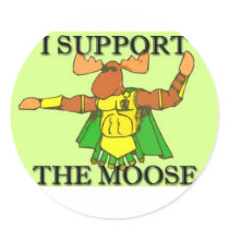 I SUPPORT THE MOOSE stickers by jcasanova8457 I SUPPORT THE MOOSE stickers
