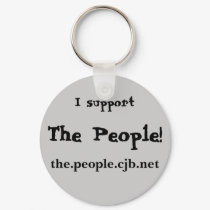 I support, The People!, the.people.cjb.net keychains