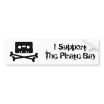 I Support The Pirate Bay bumper stickers by citrano1 I Support The Pirate Bay bumper stickers