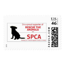 "I Support the SPCA..." postage by RescueTheAnimals "I Support the SPCA..." postage