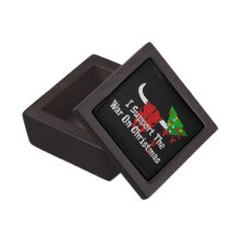 I Support War On Christmas Premium Jewelry Box