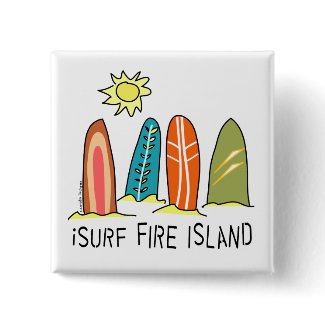 I Surf Fire Island button