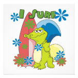 I Surf T-shirts and Gifts Personalized Announcement