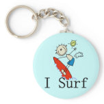I Surf T-shirts and Gifts Keychain