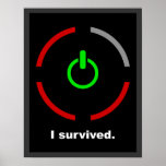 I Survived $17.95 Graphic Art Wall Poster posters