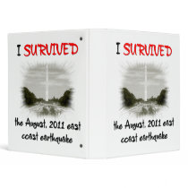 I Survived 2011 East Coast Earthquake Vinyl Binders