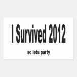"I Survived 2012" Sticker.