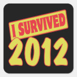 I SURVIVED 2012 STICKER