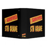 I SURVIVED 5TH GRADE VINYL BINDER