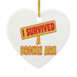 I SURVIVED A BROKEN ARM ornaments