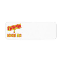 I SURVIVED A BROKEN ARM RETURN ADDRESS LABELS