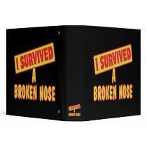 I SURVIVED A BROKEN NOSE VINYL BINDER