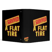 I SURVIVED A FLAT TIRE VINYL BINDER