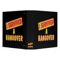 I SURVIVED A HANGOVER 3 RING BINDER