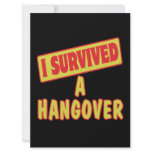 I SURVIVED A HANGOVER PERSONALIZED INVITES
