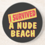 I SURVIVED A NUDE BEACH COASTERS