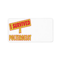 I SURVIVED A POLTERGEIST PERSONALIZED ADDRESS LABELS