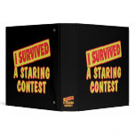 I SURVIVED A STARING CONTEST BINDERS