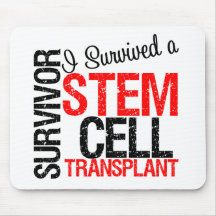 I Survived a Stem Cell Transplant (red) Mouse Pad