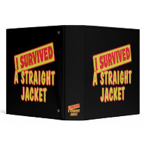 I SURVIVED A STRAIGHT JACKET VINYL BINDERS