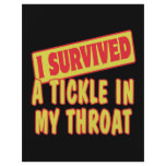 I SURVIVED A TICKLE IN MY THROAT PERSONALIZED FLYER