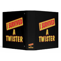 I SURVIVED A TWISTER 3 RING BINDER
