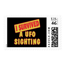 I SURVIVED A UFO SIGHTING STAMPS