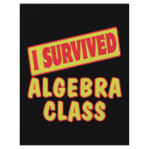 I SURVIVED ALGEBRA CLASS FLYER DESIGN