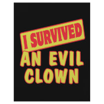 I SURVIVED AN EVIL CLOWN PERSONALIZED FLYER