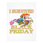 I SURVIVED BLACK FRIDAY FUNNY CARTOON INVITATIONS
