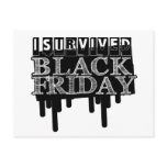 I Survived BLACK FRIDAY postcards