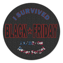 I Survived Black Friday Sticker