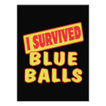I SURVIVED BLUE BALLS INVITE