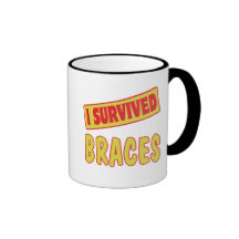 I SURVIVED BRACES MUG