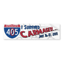 I Survived Carmageddon - 405 Closure Bumper Sticker