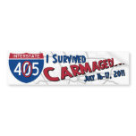 I Survived Carmageddon - 405 Closure Bumper Sticker