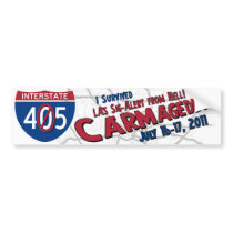 I Survived Carmageddon - 405 Closure Bumper Stickers