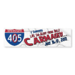 I Survived Carmageddon - 405 Closure Bumper Stickers