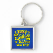 I Survived Carmageddon - Los Angeles Key Chain