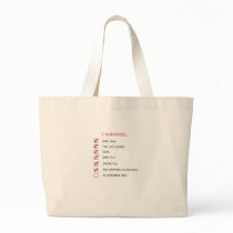 I Survived Checklist Canvas Bag