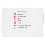I Survived Checklist Cards