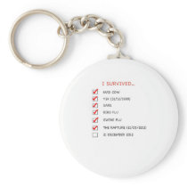 I Survived Checklist Keychain