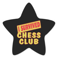 I SURVIVED CHESS CLUB STAR STICKERS
