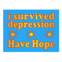I Survived Depression - Have Hope - Inspire Faith Postcard