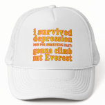 I Survived Depression - Now Gonna Climb Mt Everest hats
